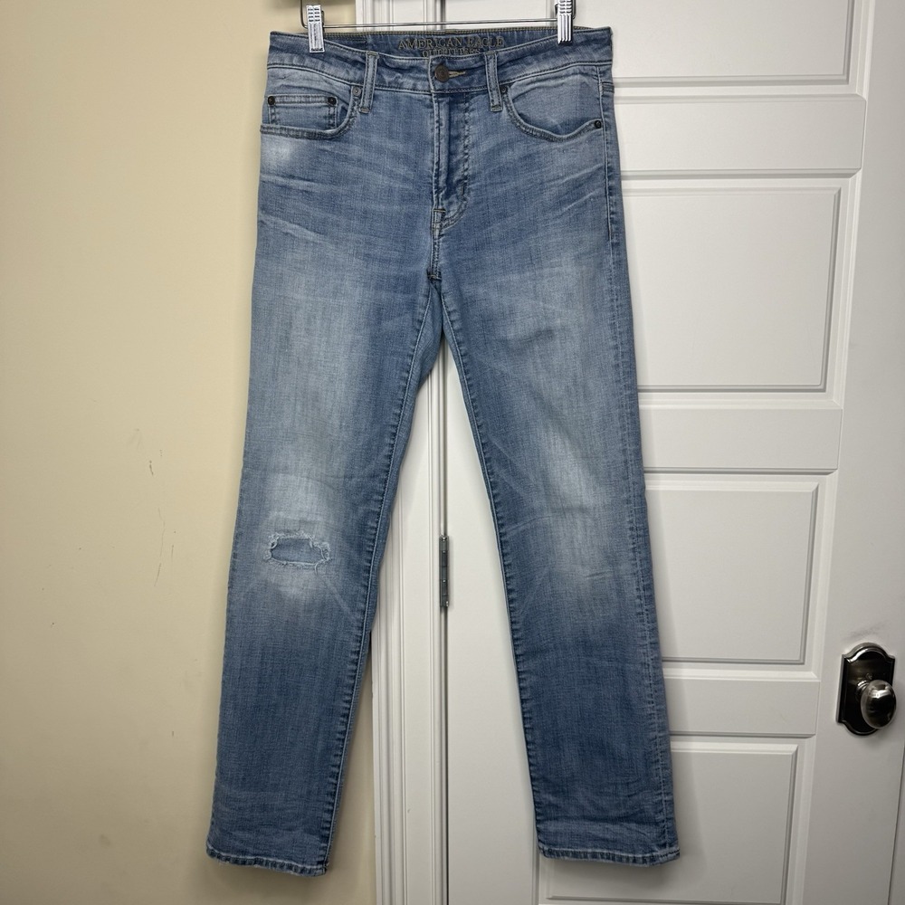 American Eagle Jeans Mens 29/32 (31/31) Blue Original Straight Extreme Flex